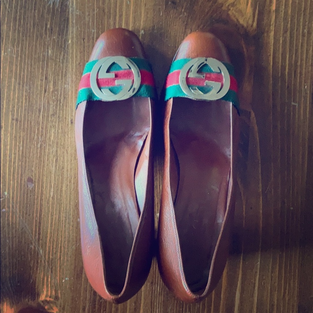 Gucci Signature Stacked Heel Pumps